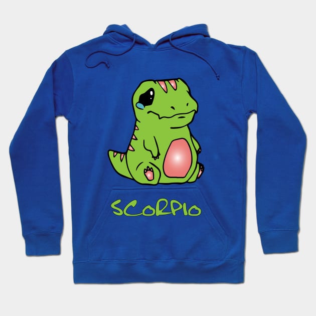 baby dinosaur Scorpio Hoodie by lazykitty